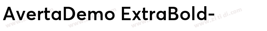 AvertaDemo ExtraBold字体转换